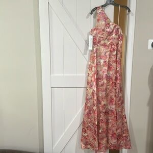 Adrianna Papell Printed Jacquard Ballgown